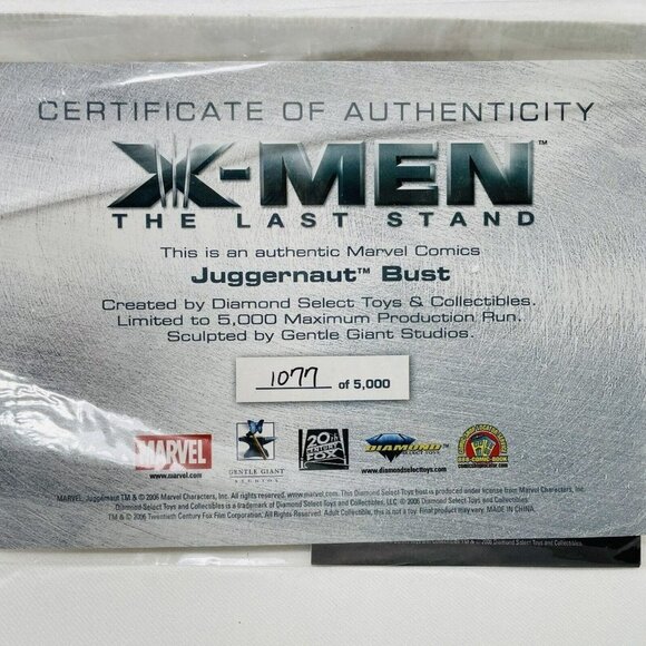 Limited Marvel Xmen Juggernaut Bust Last Stand Cain Marko Sculpture Gentle Giant - Picture 11 of 12